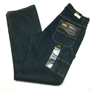 Lee Loose Fit Carpenter Jeans Mens Straight Leg Denim Tag 33x34 FIT 34.5 x 35
